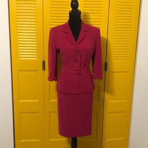 Tahari skirt suit.